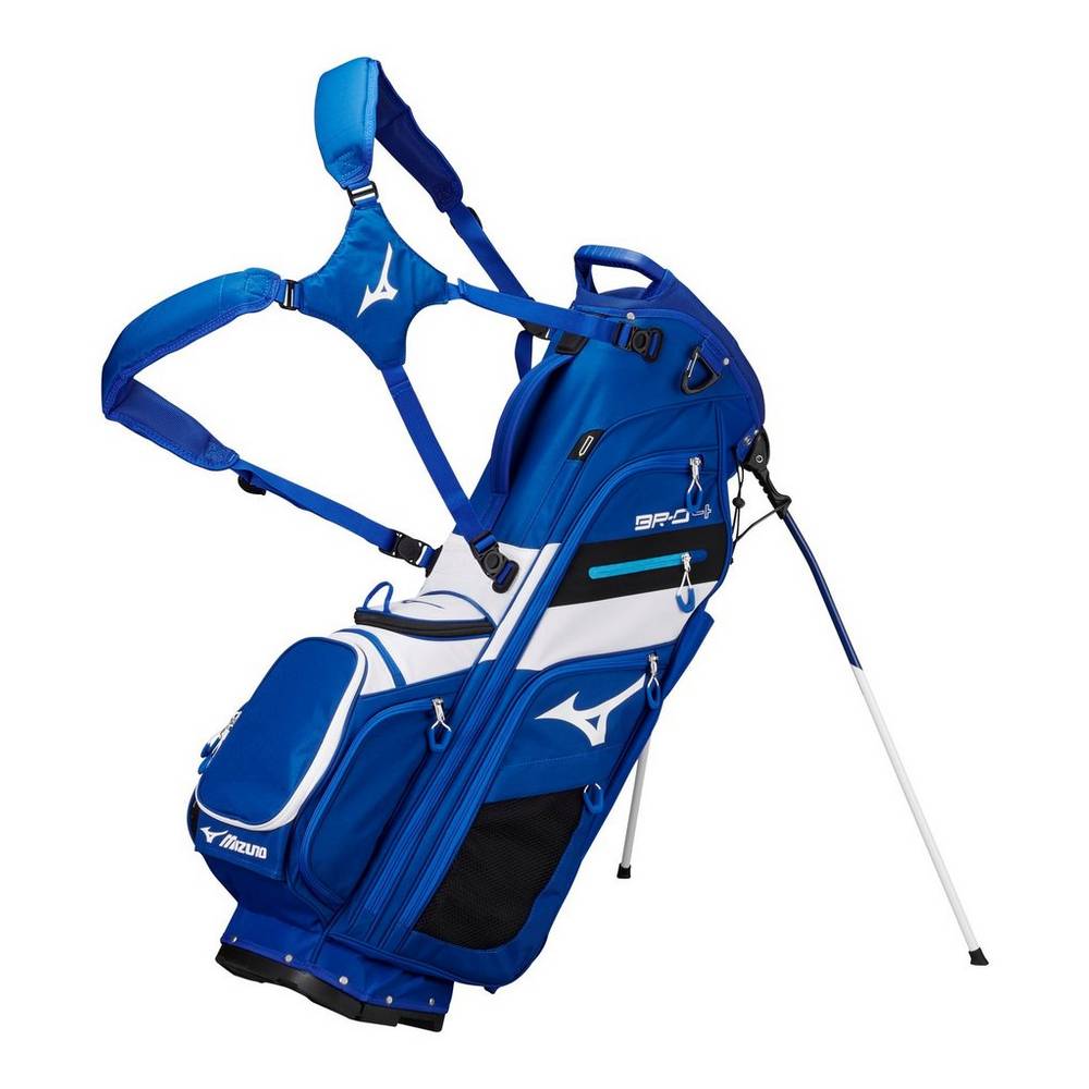 Mizuno BR-D4 14-Way Stand Férfi Táská Kék/Fehér LYA762935